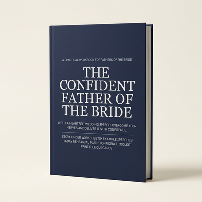 The Confident Father of the Bride | Wedding Speech Printable Digital Workbook
